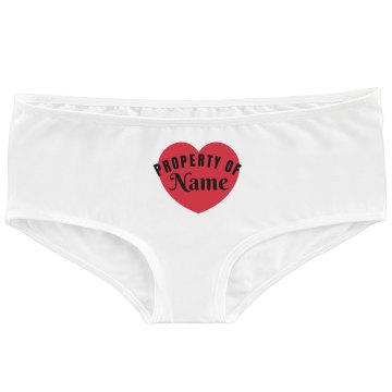 Property of Bella Contrast Satin Trim Thong