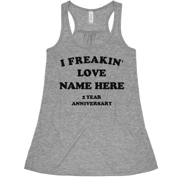 Freakin Love! Junior Fit Bella Sheer Longer Length Rib Racerback Tank Top