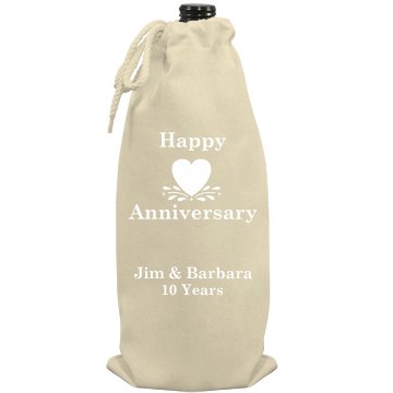 Anniversary Wine Time Port Authority Wine Bag
