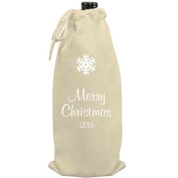 Merry Christmas Wine Port Authority Wine Bag