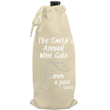 Annual Wine Gala Port Authority Wine Bag