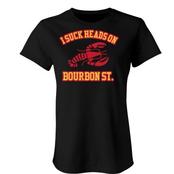 I Suck Heads On... Junior Fit Bella Sheer Longer Length Rib Tee