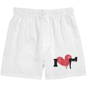 I Love Strippers Unisex Robinson Boxer Shorts