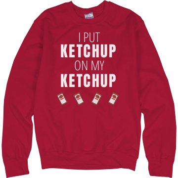 Ketchup On Ketchup crew Unisex Hanes Crew Neck Sweatshirt