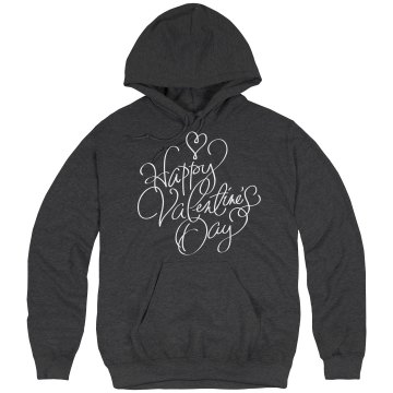 Happy Valentine's Day Unisex Hanes Ultimate Cotton Heavyweight Hoodie