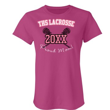 Lacrosse Mom w/ Back Junior Fit Bella Sheer Longer Length Rib Tee