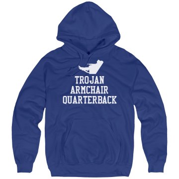 Trojan Armchair QB Unisex Hanes Ultimate Cotton Heavyweight Hoodie
