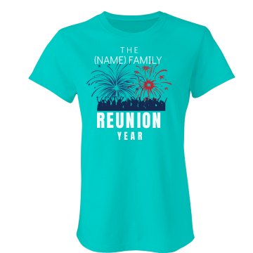 Fireworks Family Misses Relaxed Anvil Organic Tee