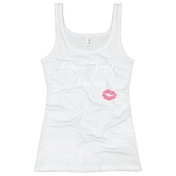 Sleep Tight Junior Fit Bella Longer Length 1x1 Rib Tank Top
