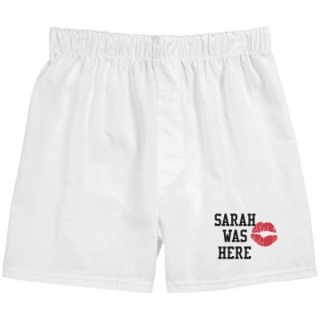 Sarah Was Here Unisex Robinson Boxer Shorts