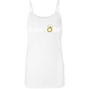 Bride To Be Junior Fit Bella Sheer Jersey Longer Length Tank Top