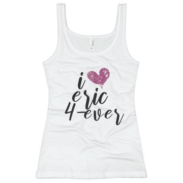 I Heart Eric Junior Fit Bella Sheer Longer Length Rib V-Neck Tee 
