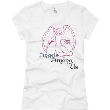 Angels Among Us Junior Fit Basic Bella Favorite Tee