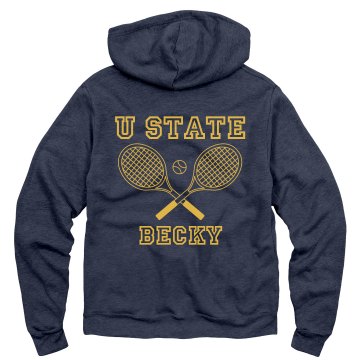 U State Tennis Unisex Gildan Heavy Blend Full Zip Hoodie