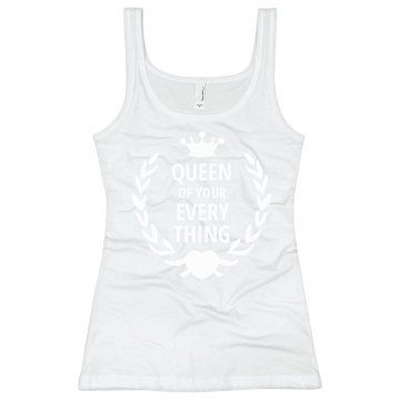 Queen Of Everything Junior Fit Bella Sheer Longer Length Rib Tank Top
