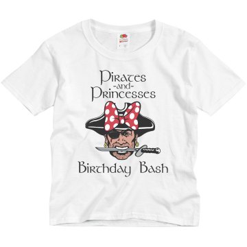 Palmer Pirate Youth Bella Girl 1x1 Rib Cap Sleeve Tee