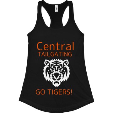 Tailgating Junior Fit Bella Sheer Longer Length Rib Racerback Tank Top