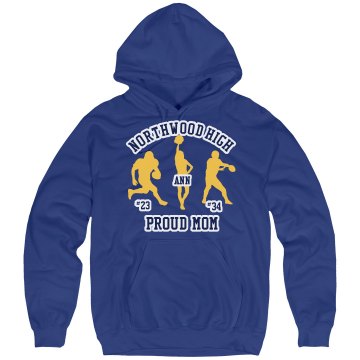 Northwoods High Football Unisex Hanes Ultimate Cotton Heavyweight Hoodie