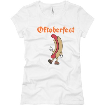 Oktoberfest Sausage Lover Junior Fit Basic Bella Favorite Tee
