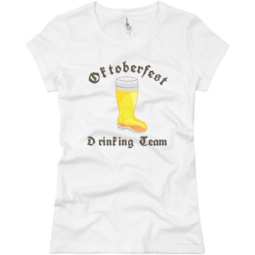 German Drinking Team Junior Fit Basic Bella Favorite Tee