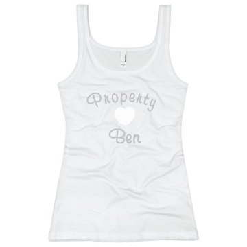 Property of Ben Junior Fit Bella Sheer Longer Length Rib Tank Top