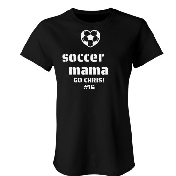 Soccer Mama Junior Fit Bella Crewneck Jersey Tee