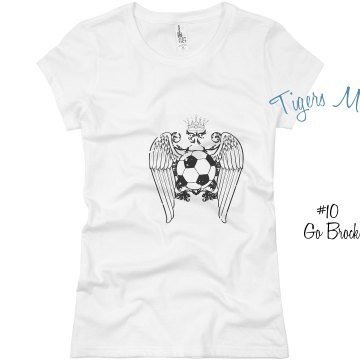 Tigers Soccer Mom Junior Fit Basic Bella Favorite Tee