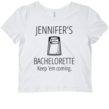 Bachelorette Martini Tee Junior Fit Bella Sheer Longer Length Scoopneck Tee