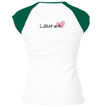 Maid Of Honor Distressed  Junior Fit Bella 1x1 Rib Cap Sleeve Raglan Tee