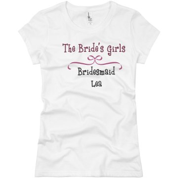 The Bride's Girls Junior Fit Basic Bella Favorite Tee