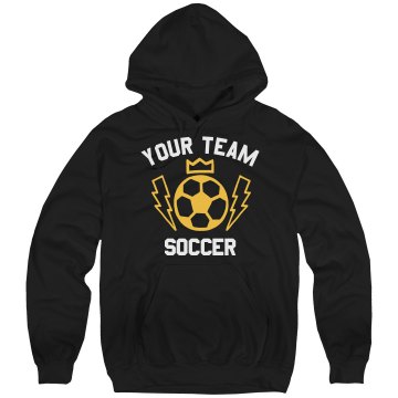 Warriors Soccer Hoodie Unisex Hanes Ultimate Cotton Heavyweight Hoodie
