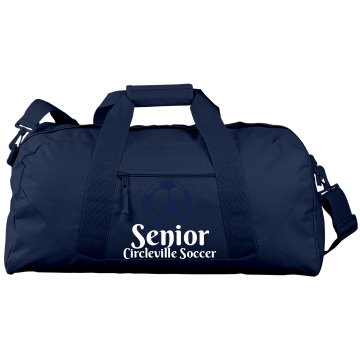 Senior Soccer Gear Port & Company Large Square Duffel Bag