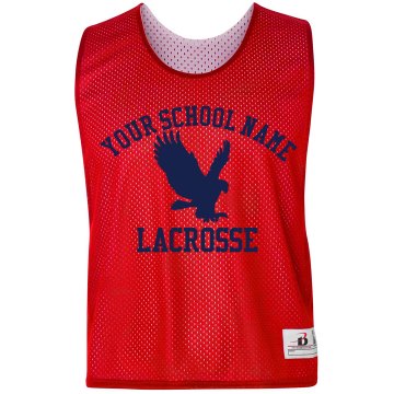 Eagles Mascot Lacrosse Badger Sport Lacrosse Reversible Practice Pinnie