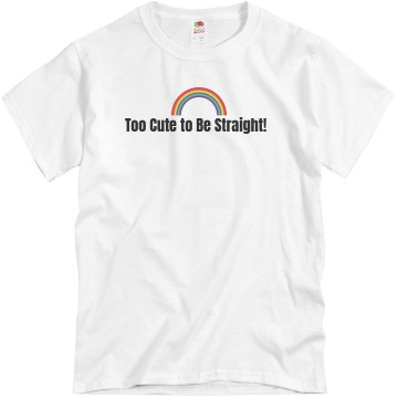 Cute Gay Pride Tee Unisex Basic Gildan Heavy Cotton Crew Neck Tee