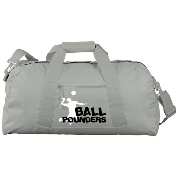 Ball Pounders Port & Company Large Square Duffel Bag