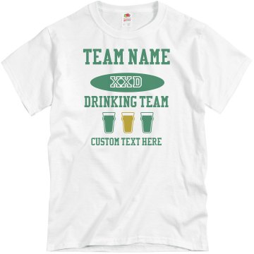 Drinking Team Member Unisex Basic Gildan Heavy Cotton Crew Neck Tee