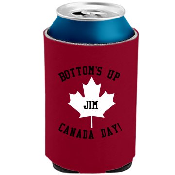 Bottoms Up Canada Day The Official KOOZIE Can Kooler