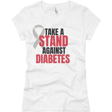 Take A Stand Against Junior Fit Basic Bella Favorite Tee