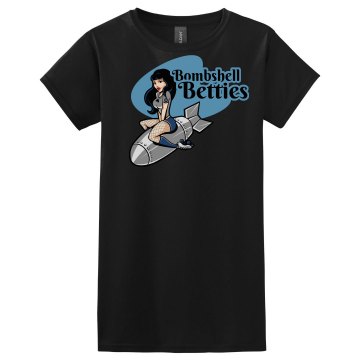 Bombshell Betties Misses Relaxed Fit Gildan Ultra Cotton Tee