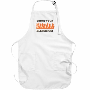 Count Your Blessings Basic White Apron