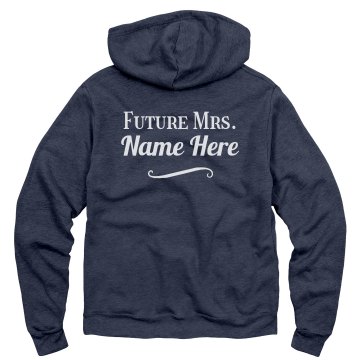 Future Mrs. Bridal Junior Fit Bella Fleece Raglan Zip Hoodie