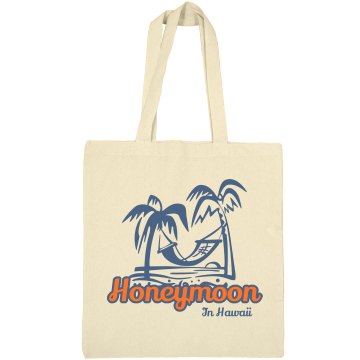 Honeymoon In Hawaii Liberty Bags Canvas Bargain Tote Bag