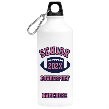 Senior Powderpuff Aluminum Water Bottle