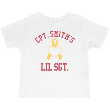 Cpt Smith's Little Sgt Toddler Basic Gildan Ultra Cotton Crew Neck Tee