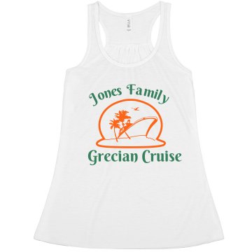 Grecian Family Cruise Misses Relaxed Fit Basic Anvil Heavyweight Tank Top