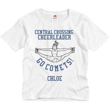 Comets Cheer Youth Basic Gildan Ultra Cotton Crew Neck Tee