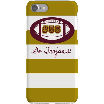 Football iPhone Case Plastic iPhone 5 Case Black