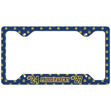 Proud Payton Football License Plate Cover