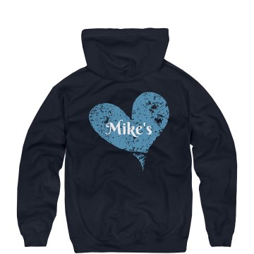 Heart Hoodie Unisex Hanes Ultimate Cotton Heavyweight Hoodie