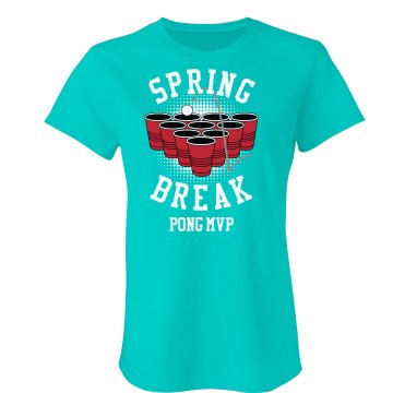 Pong MVP Junior Fit Bella Crewneck Jersey Tee